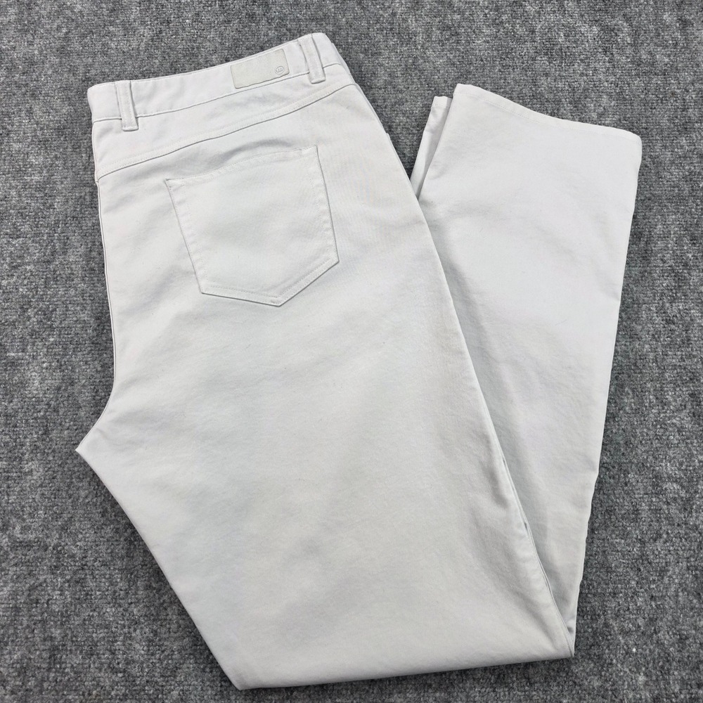 Peter Millar Mens EB66 Performance Five Pocket Pants Grey 42x34 ME0EB66FB - Picture 1 of 13